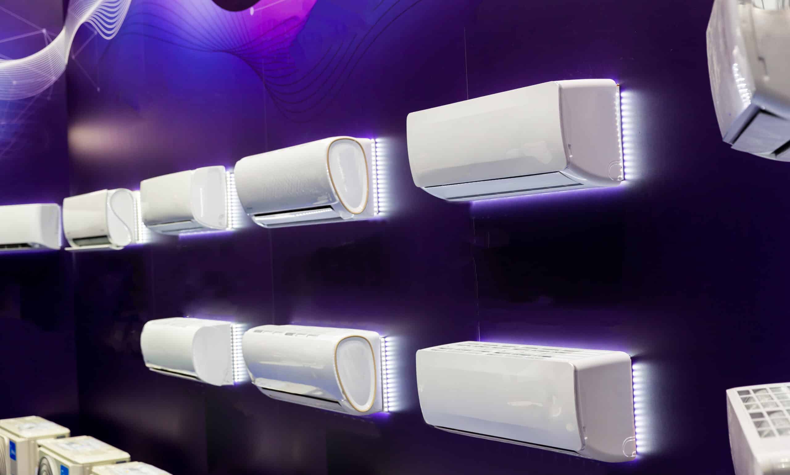 air conditioners, exhibition sample in the store