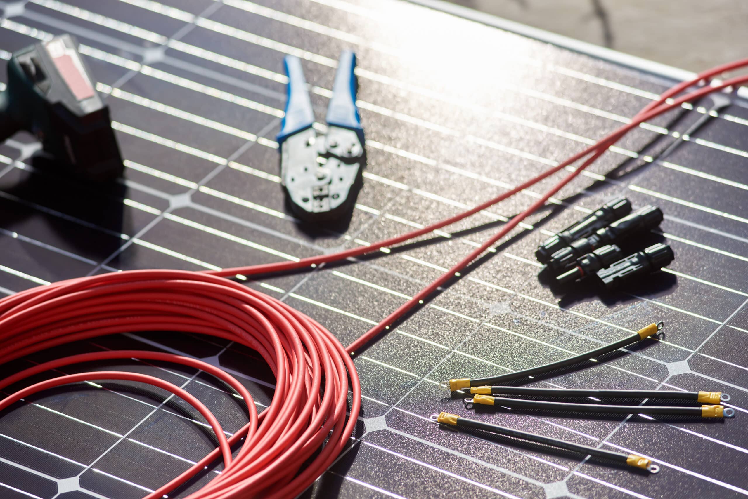 different details, instruments for installing solar system