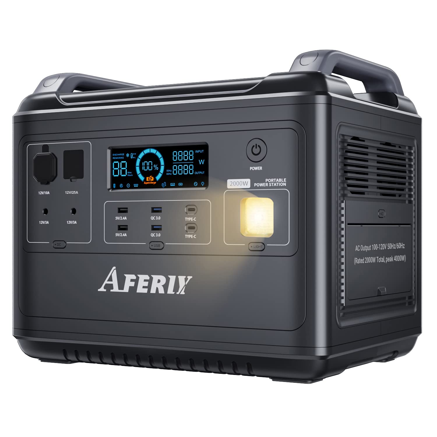 AFERIY Générateur Solaire Electrique Portable 2000W