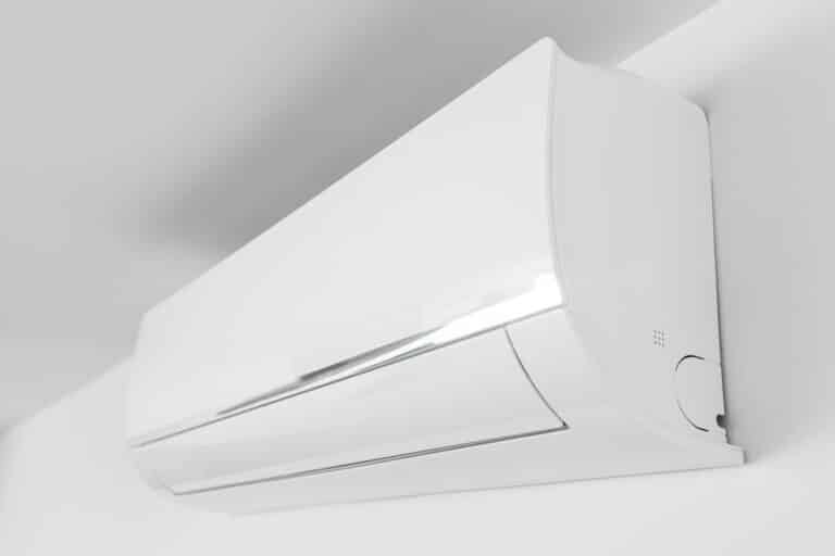 indoor air conditioner unit mounted on wall used for cooling space