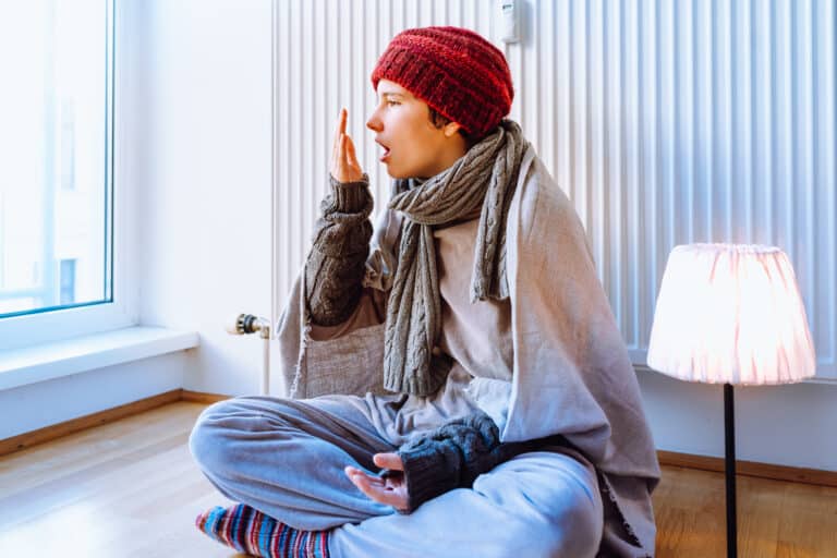 être au chaud en hiver