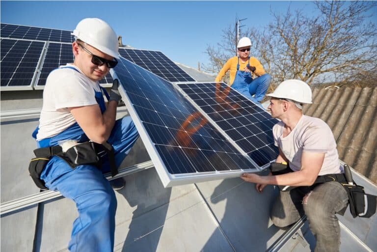 installing solar photovoltaic panel system on roof 2022 05 16 16 05 12 utc