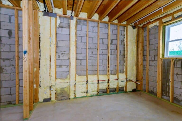 new wooden house in foam for insulation the wall o 2022 11 12 10 00 52 utc
