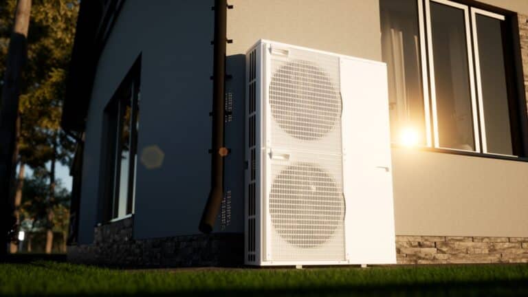 heat pump of air water technology for the home.