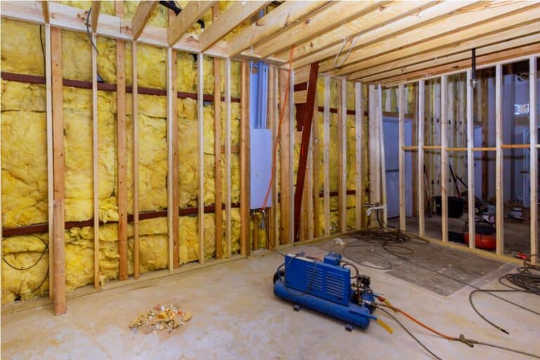 integrating fiber cotton thermal insulation with mineral wool wall installation