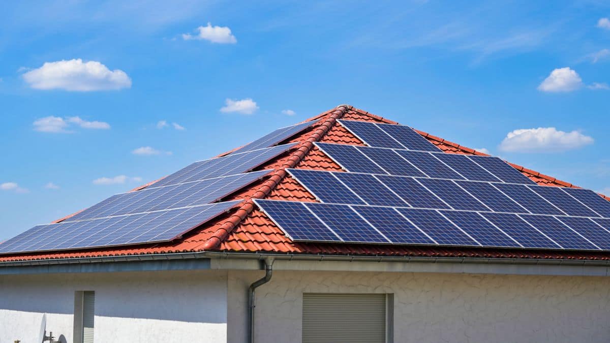 solar panels on the roof of residential buildings 2023 10 06 02 34 10 utc