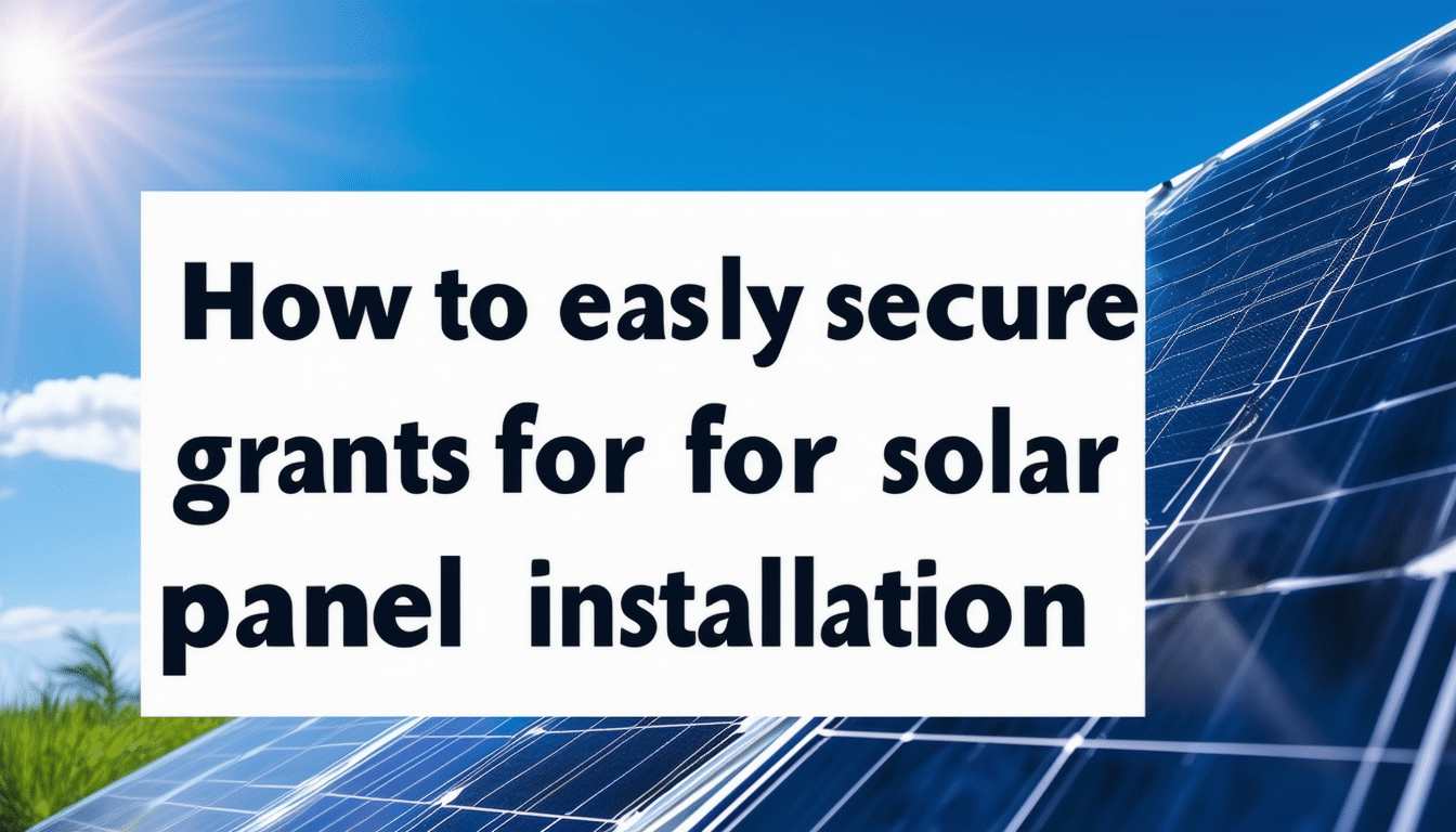 découvrez comment obtenir facilement des subventions pour l'installation de panneaux solaires en suivant nos conseils pratiques et bénéficiez d'une source d'énergie renouvelable pour votre domicile.