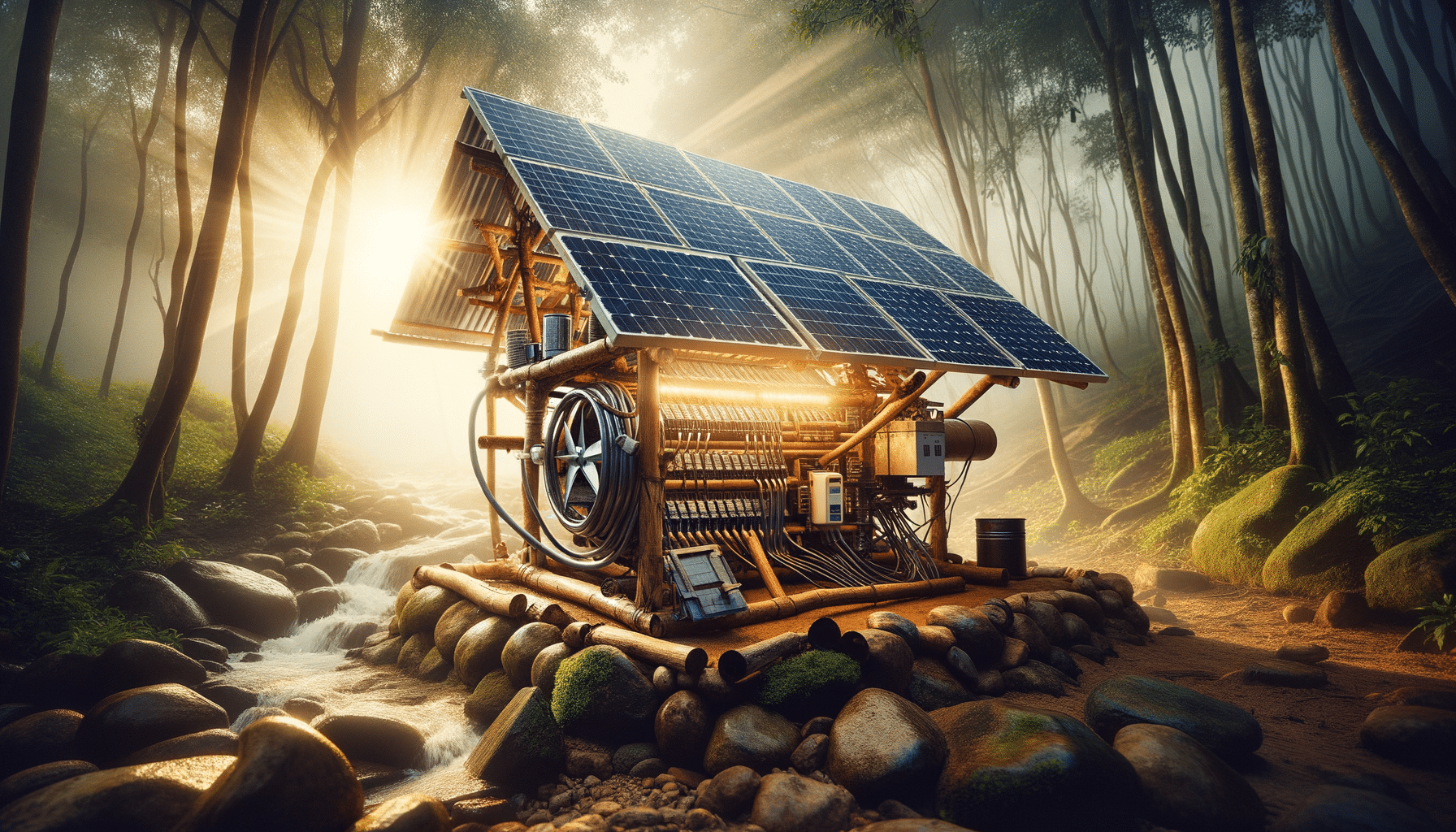 Générateur électrique + Panneau Solaire 500W - Kit Solaire Autonome 18V