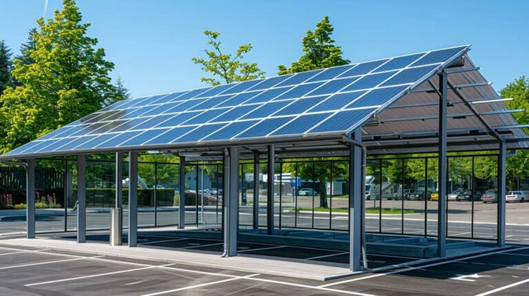 Installation d&rsquo;un carport solaire