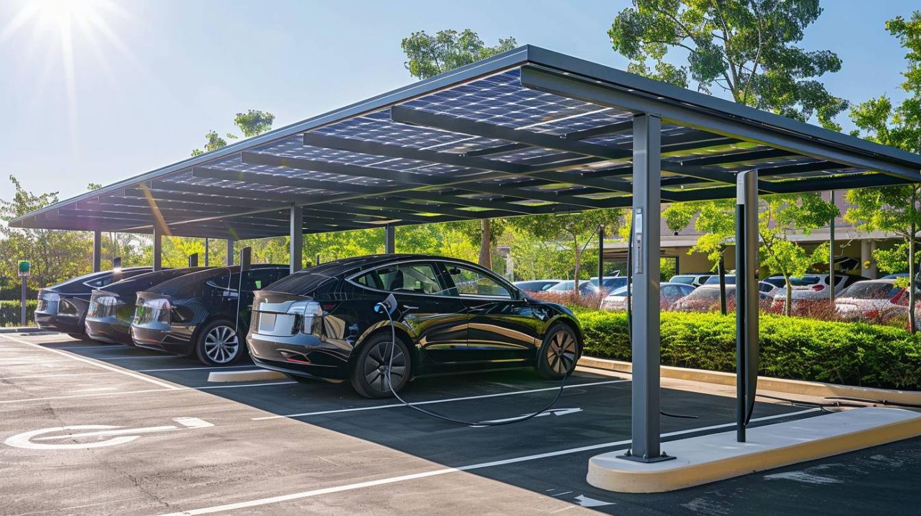 La révolution des carports solaires hybrides