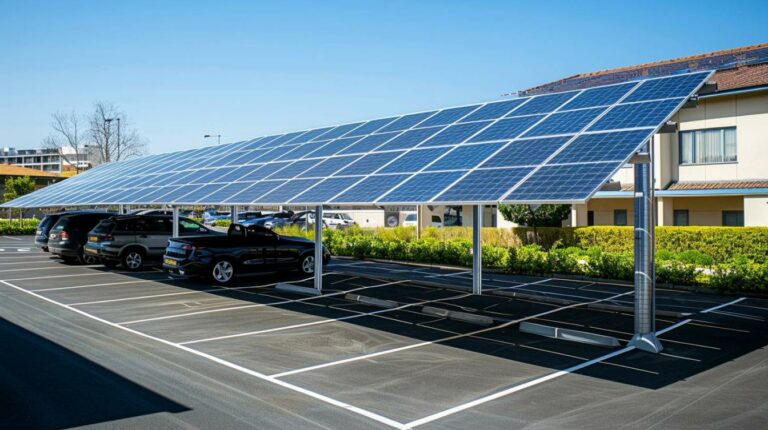 Le marché en plein essor des carports solaires