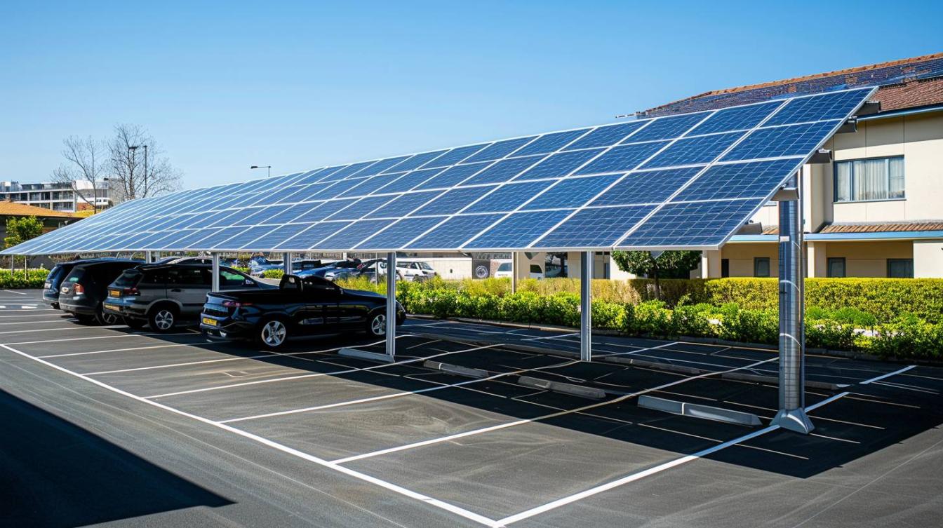 Le marché en plein essor des carports solaires