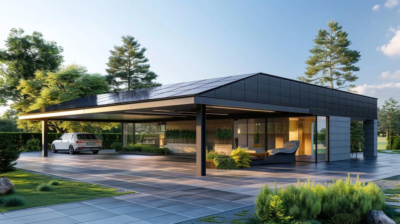 Optimisez votre espace avec un carport solaire de 40m2