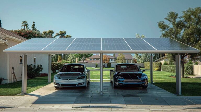 Optimisez votre espace avec un carport solaire pour 2 voitures