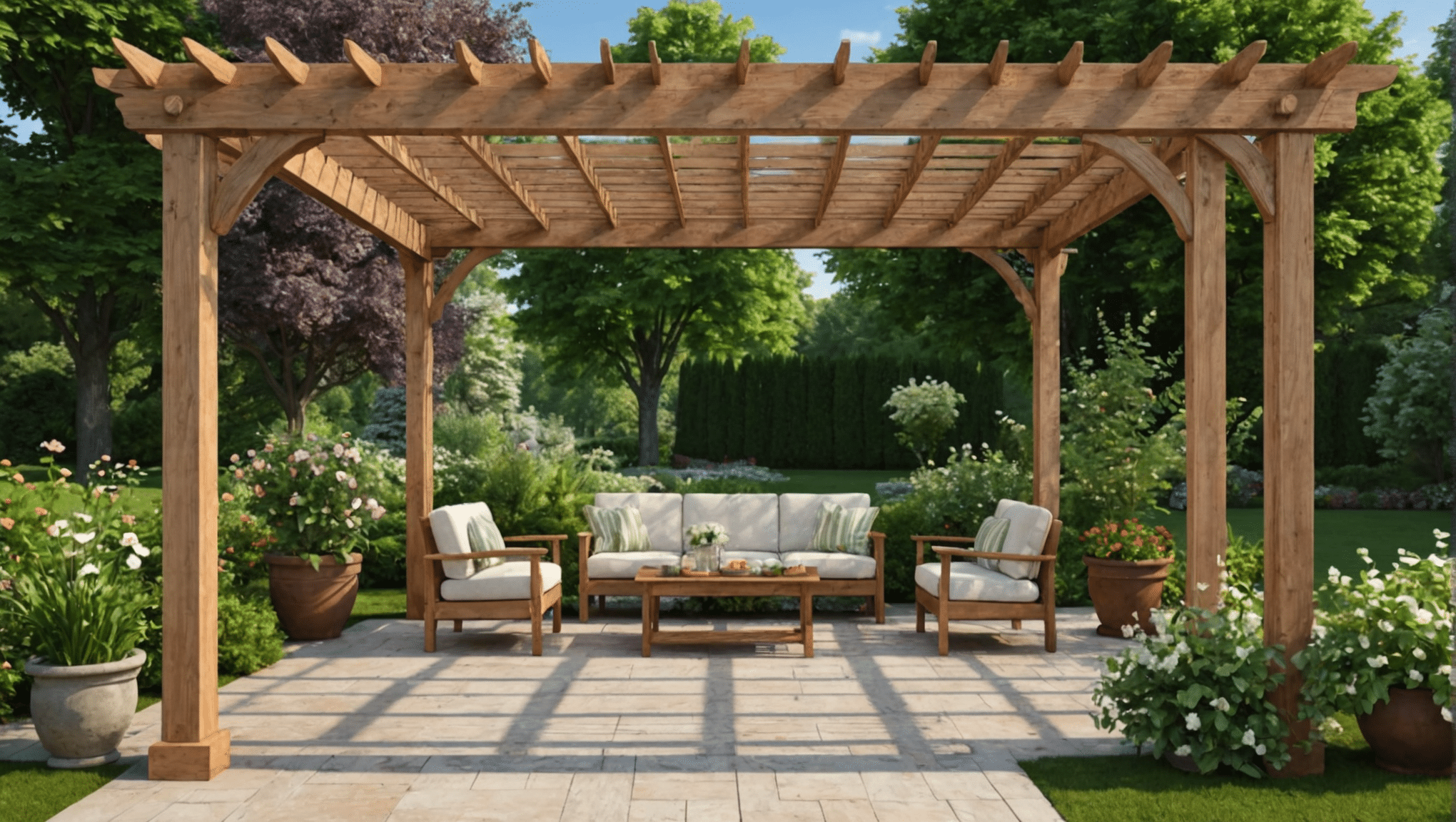 découvrez pourquoi opter pour une pergola en bois dans votre jardin et profitez d'un espace extérieur chaleureux et naturel toute l'année.
