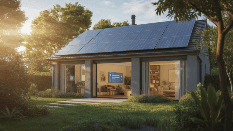 maison moderne solaire