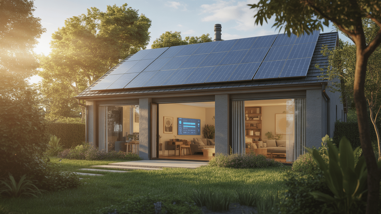 maison moderne solaire