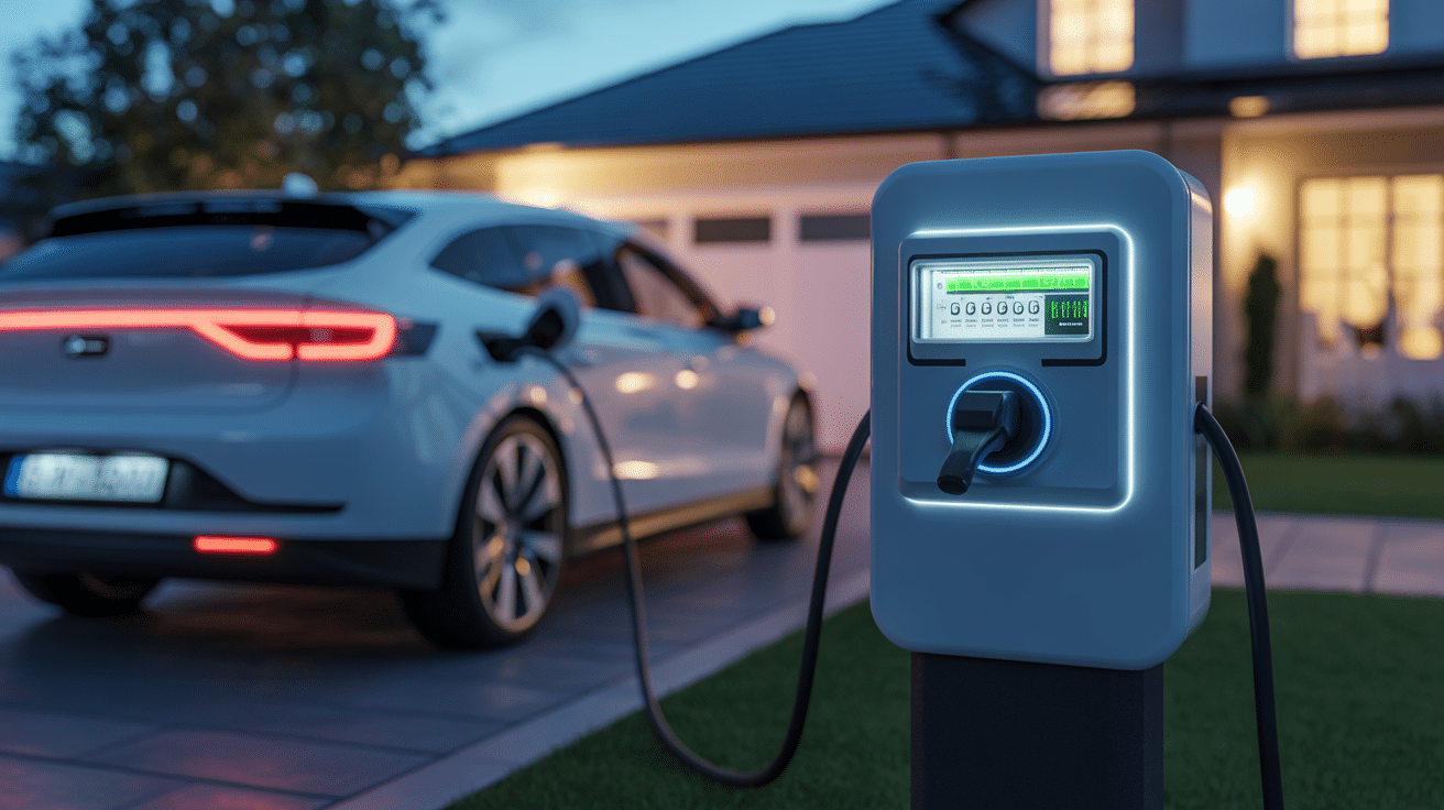 voiture electrique nuit
