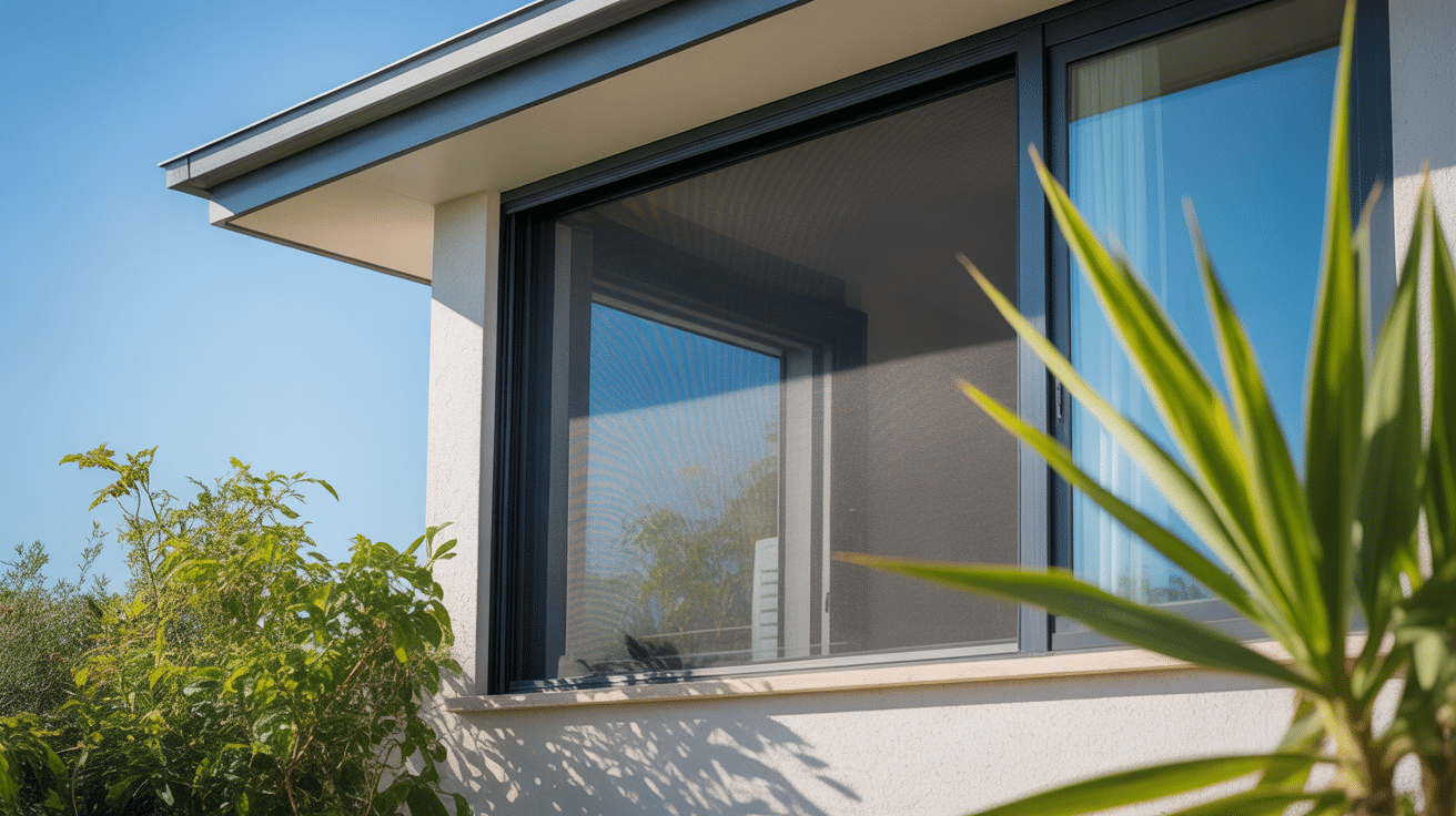 maison moderne ecran moustiquaire